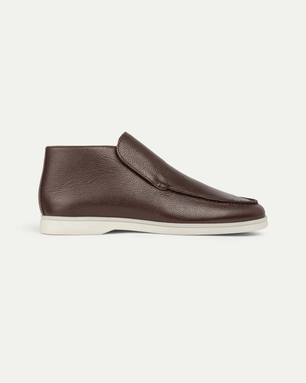 SCHOKOLADENBRAUNER LEDER-LOAFER