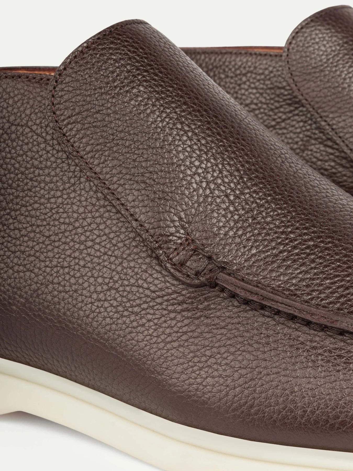 SCHOKOLADENBRAUNER LEDER-LOAFER